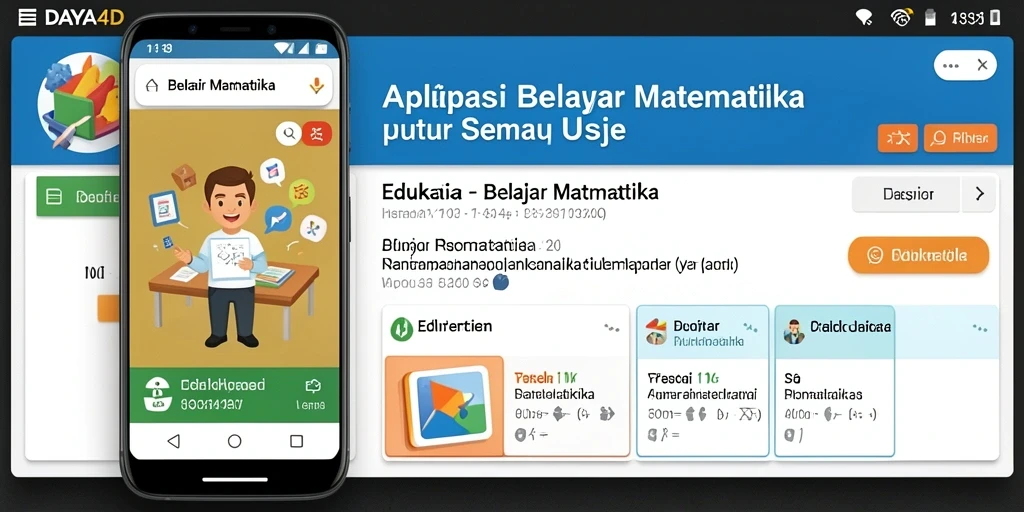 Tampilan antarmuka aplikasi DAYA4D yang interaktif dan menarik.