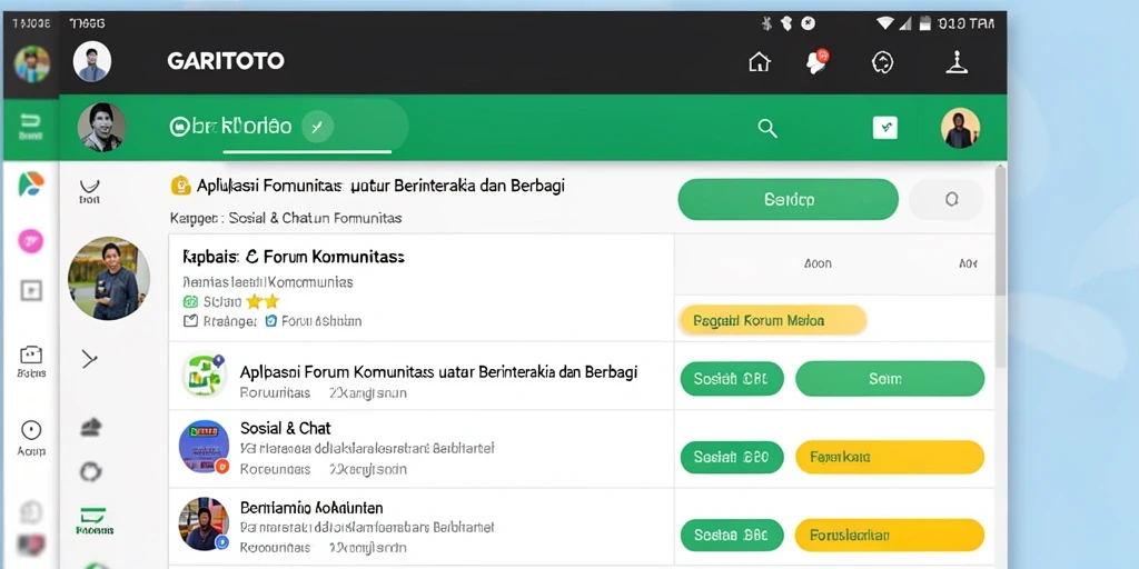 Tampilan antarmuka pengguna yang sederhana dan intuitif di GARITOTO.