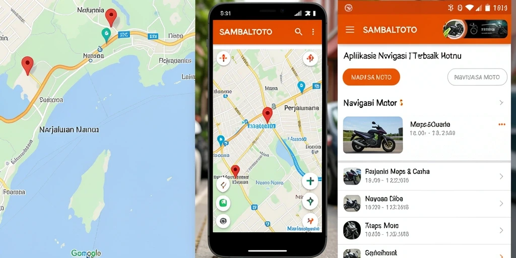 Antarmuka SAMBALTOTO menampilkan peta navigasi motor yang jelas dan informatif.