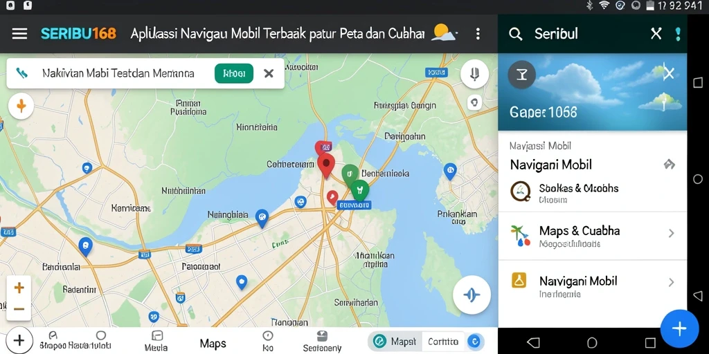 Tampilan antarmuka utama SERIBU168 dengan fitur Navigasi Mobil yang lengkap.