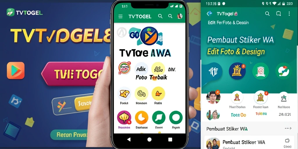 Antarmuka pengguna aplikasi TVTOGEL yang intuitif dan menarik.